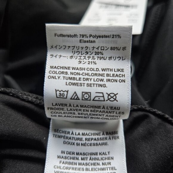 J. Crew V-Neck Ruched One-Piece Swimsuit Bathing Suit Small Medium Large Black - Picture 7 of 13